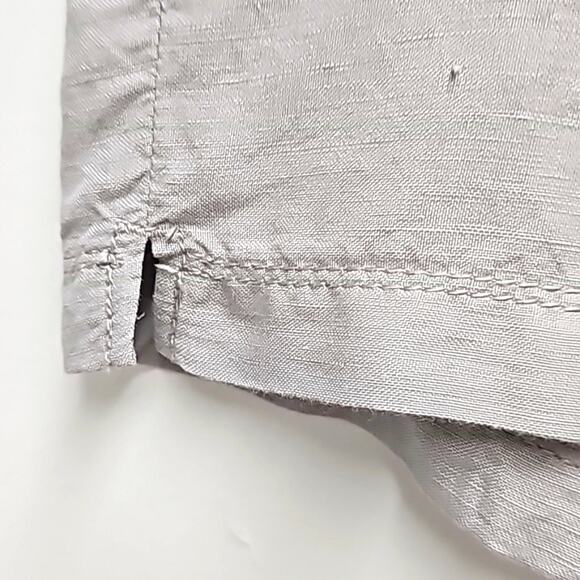 Calvin Klein Jeans Linen Viscose Blend Cream Shorts Four Pockets Women's Size 8 - Picture 3 of 10